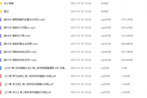 【2021寒-目标强基计划】高二数学刘雯寒假直播班6讲知识点视频课程